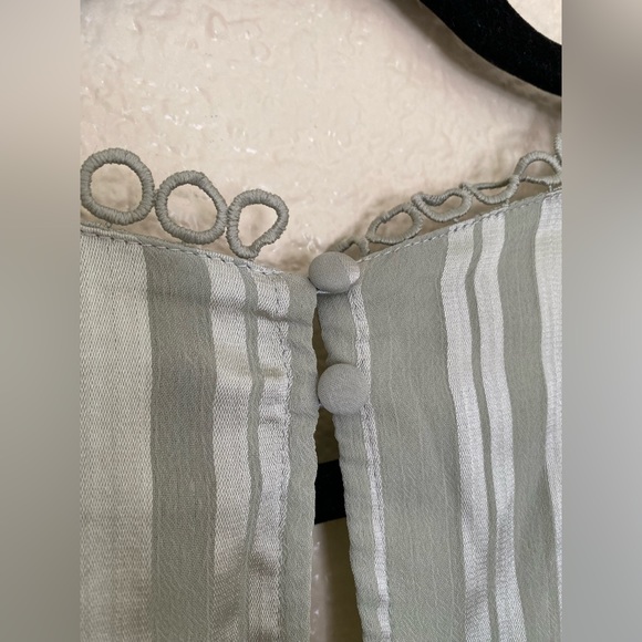 ASOS Design Maternity Sage Satin Green Dress - Picture 8 of 13